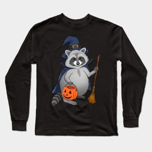 Raccoon Witch Long Sleeve T-Shirt